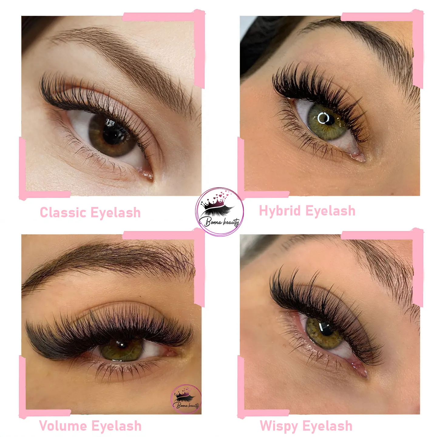 Compare 8 eyelash extensions types, including classic, volume, hybrid, wispy, anime, wet look and materials, with pros, cons and Sydney tips.
