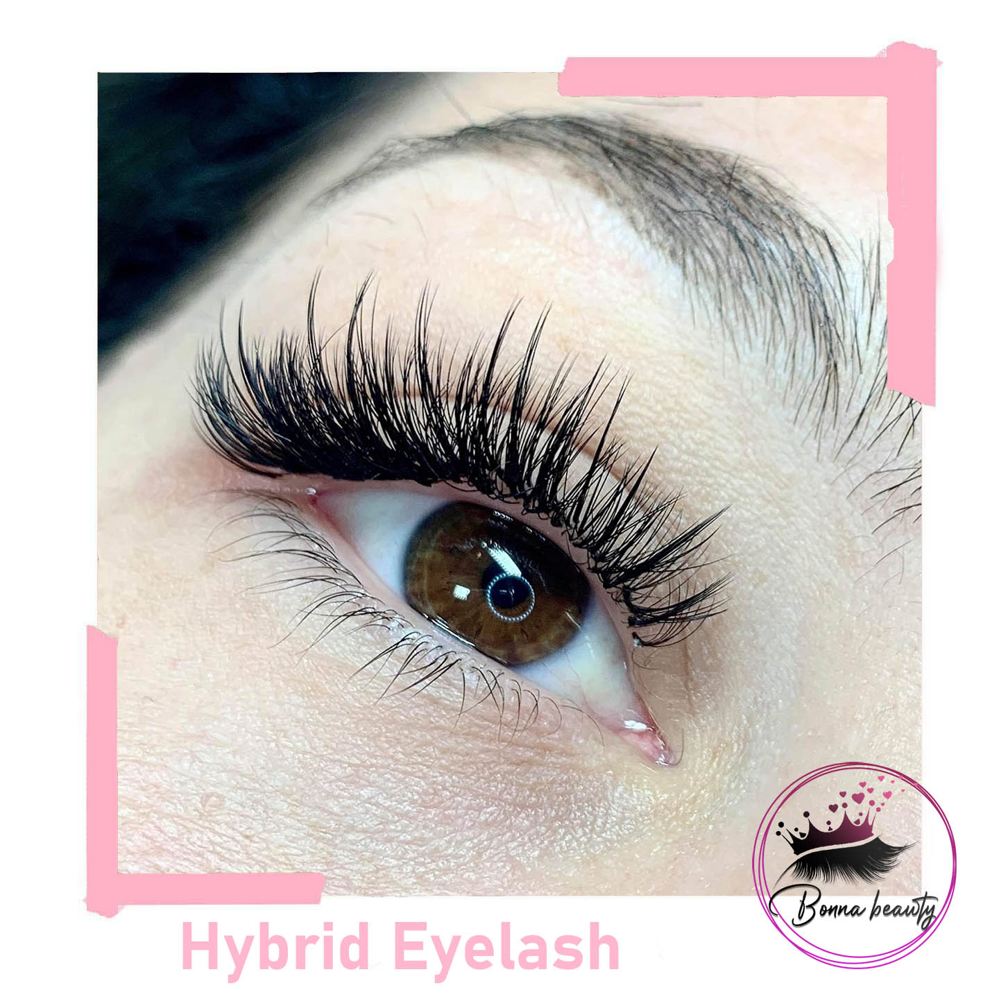 Hybrid eyelash extension in Roselands Canterbury 2 Eyelash extensions Eyelash extensions