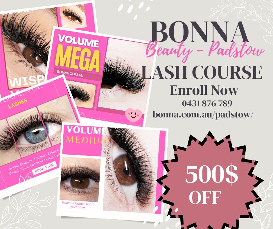 eyelash extensions course discount with lash lift and brow lamination in sydney Riverwood Riverwood