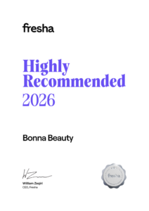 Fresha Highly Recommended Certificate Bonna Beauty Academy Training | Franchise