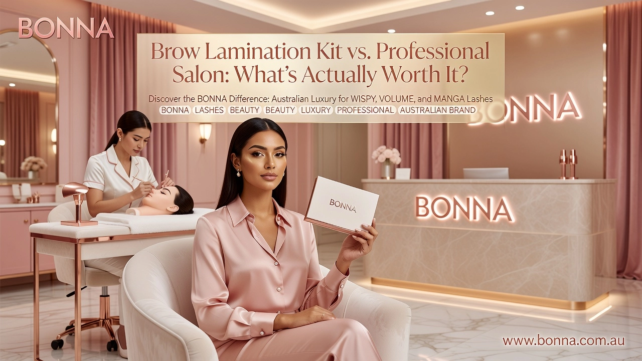 Professional header image for comparison analysis: Brow Lamination Kit vs. Professional Salon: What's Actual...