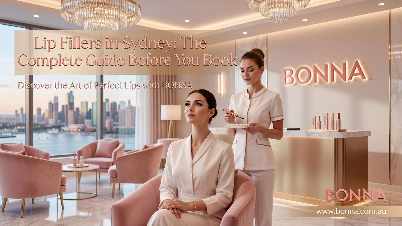 Professional header image for educational tutorial: Lip Fillers in Sydney: The Complete Guide Before You Book