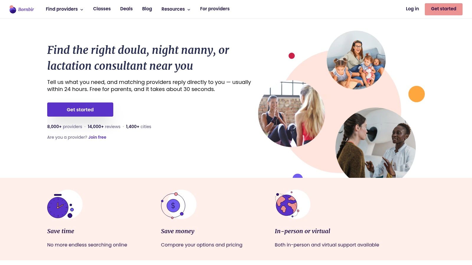 How to Find a Doula in Australia 4 Screenshot from https://www.bornbir.com