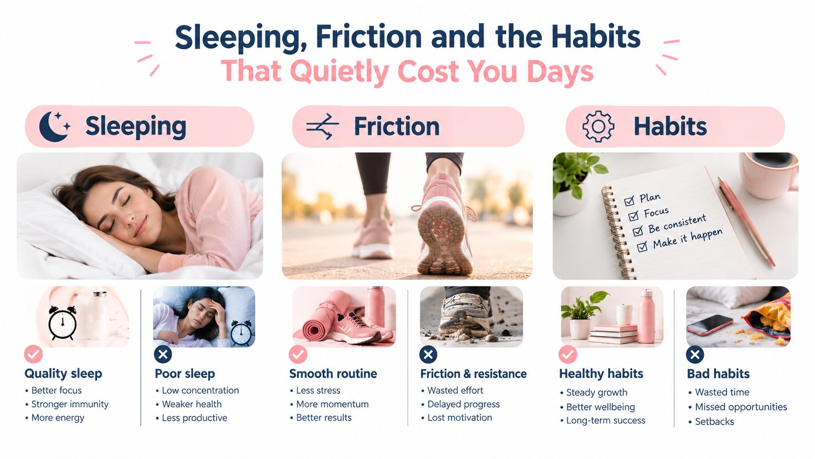 How to Make Lash Extensions Last Longer in Sydney 13 A visual guide explaining how sleep, friction, and daily habits impact productivity and personal success.